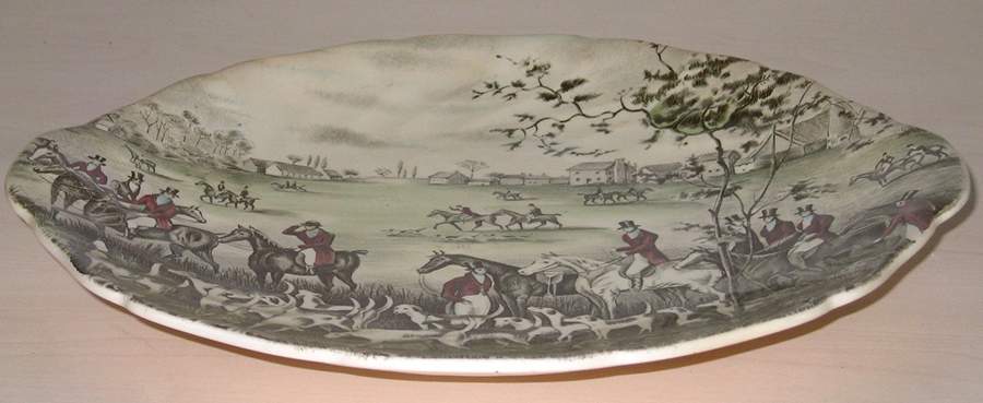 Tally Ho Handled Cake Plate by Johnson Brothers-1
