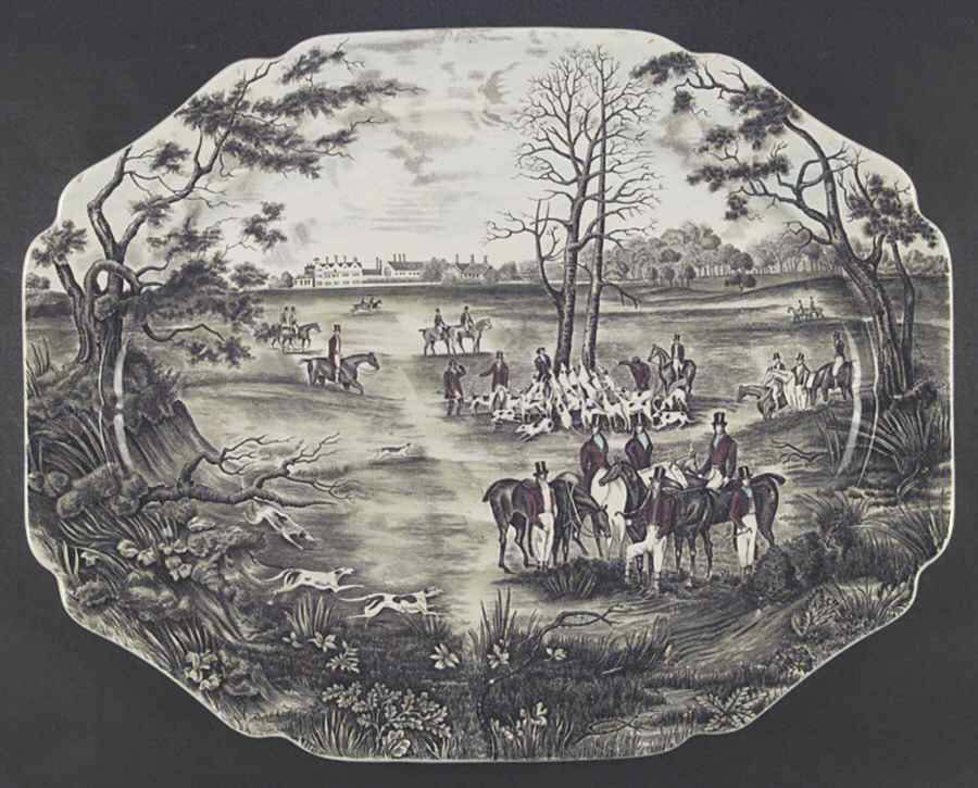 Tally Ho 20" Oval Serving Platter by Johnson Brothers-1