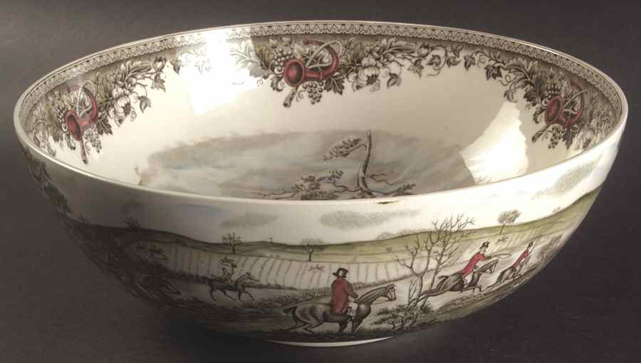 Tally Ho 12" Large Salad Serving Bowl by Johnson Brothers-1