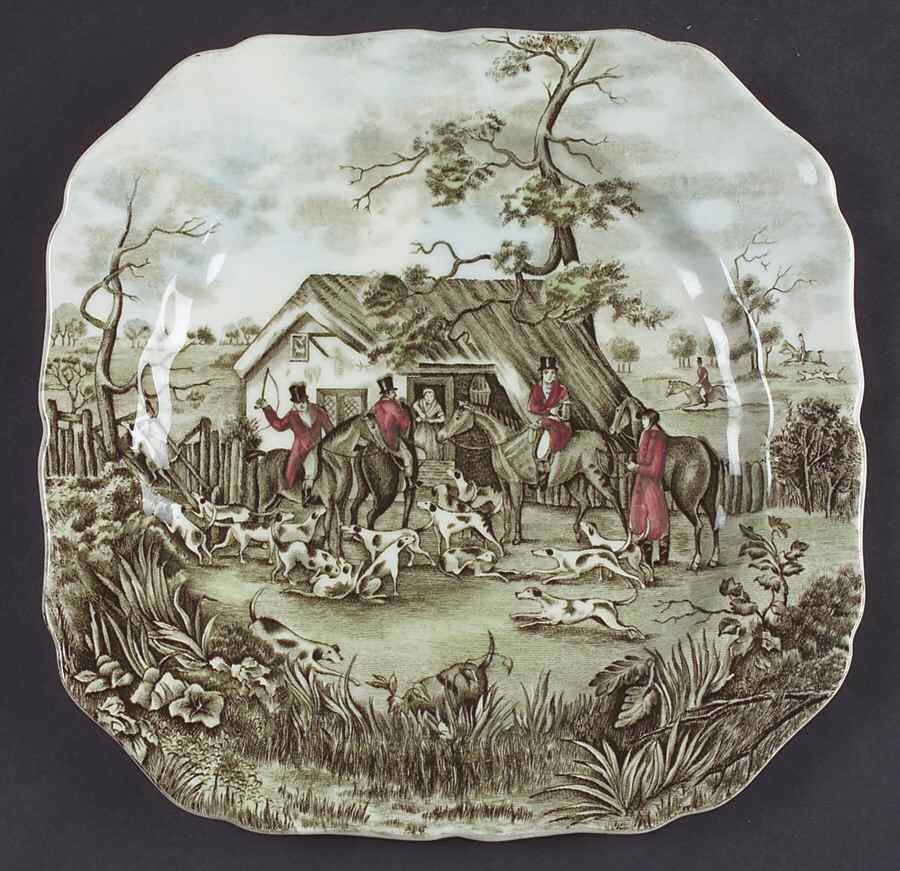 Tally Ho Square Salad Plate by Johnson Brothers-1