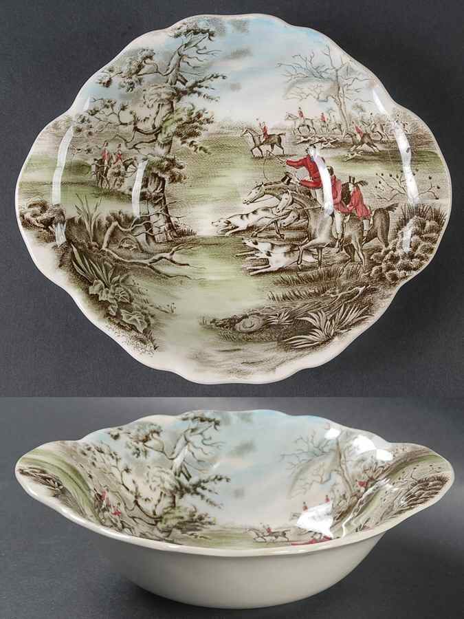 Tally Ho Lugged Cereal Bowl by Johnson Brothers-1