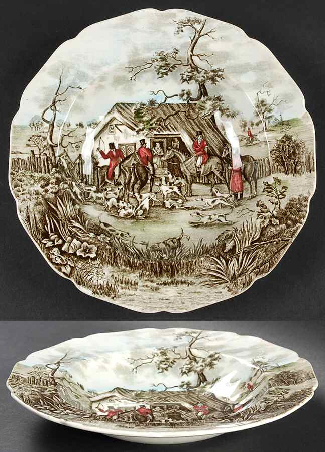 Tally Ho Rim Soup Bowl by Johnson Brothers-1
