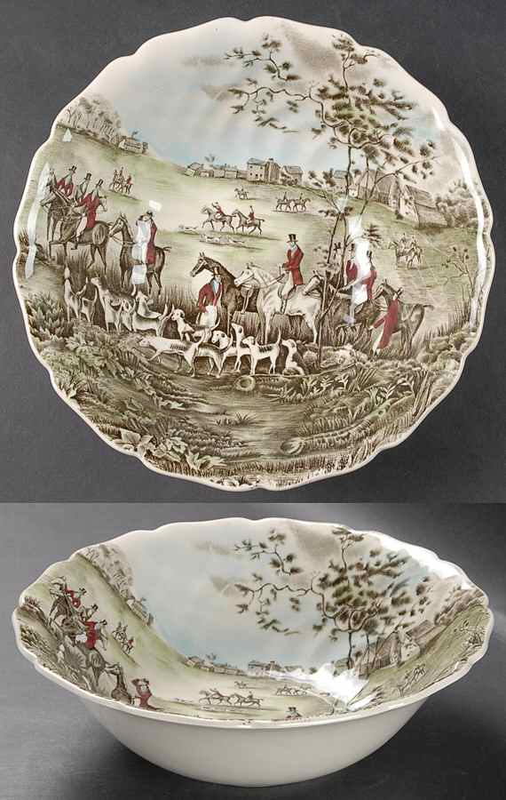 Tally Ho 8" Round Vegetable Bowl by Johnson Brothers-1