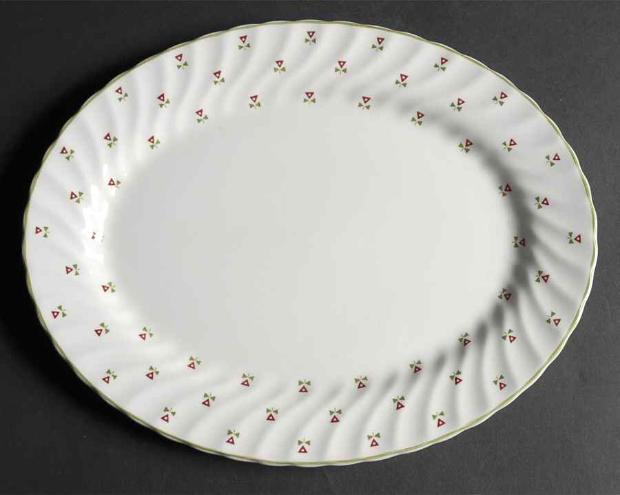 Thistle 11" Oval Serving Platter by Johnson Brothers-1