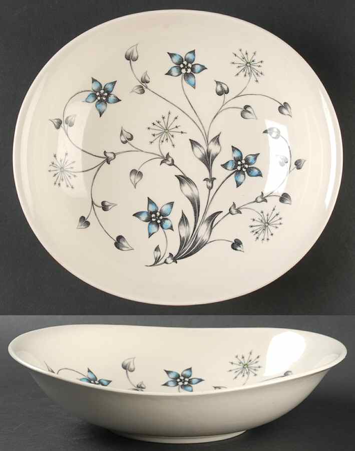 Titania Blue 9" Round Vegetable Bowl by Johnson Brothers-1