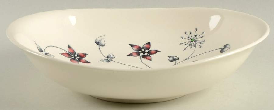 Titania Red 9" Round Vegetable Bowl by Johnson Brothers-1