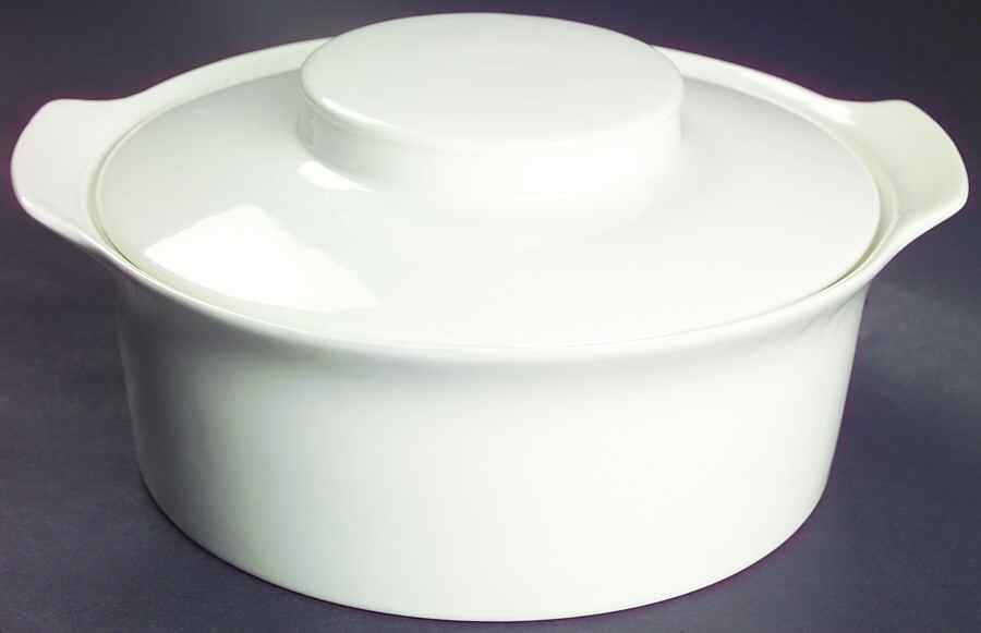 Tivoli White Round Covered Vegetable by Johnson Brothers-1