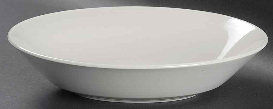 Tivoli White 9" Oval Vegetable Bowl by Johnson Brothers-1