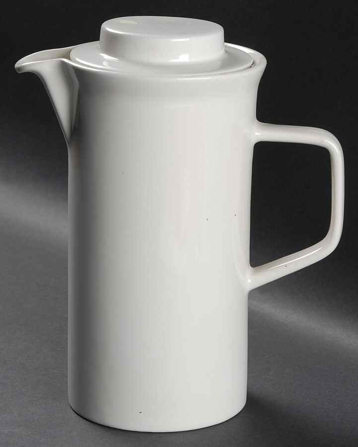 Tivoli White Coffee Pot & Lid by Johnson Brothers-1