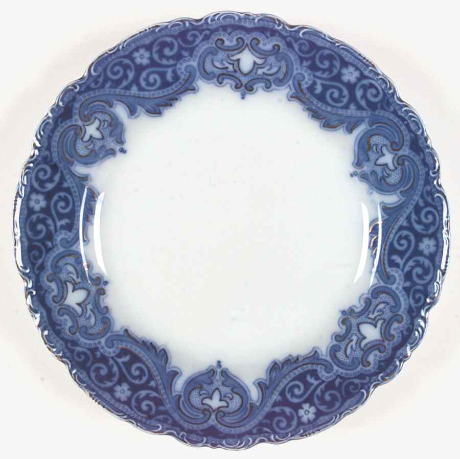 Tokio (Flow Blue, Scalloped, Rim Design) Dinner Plate by Johnson Brothers-1