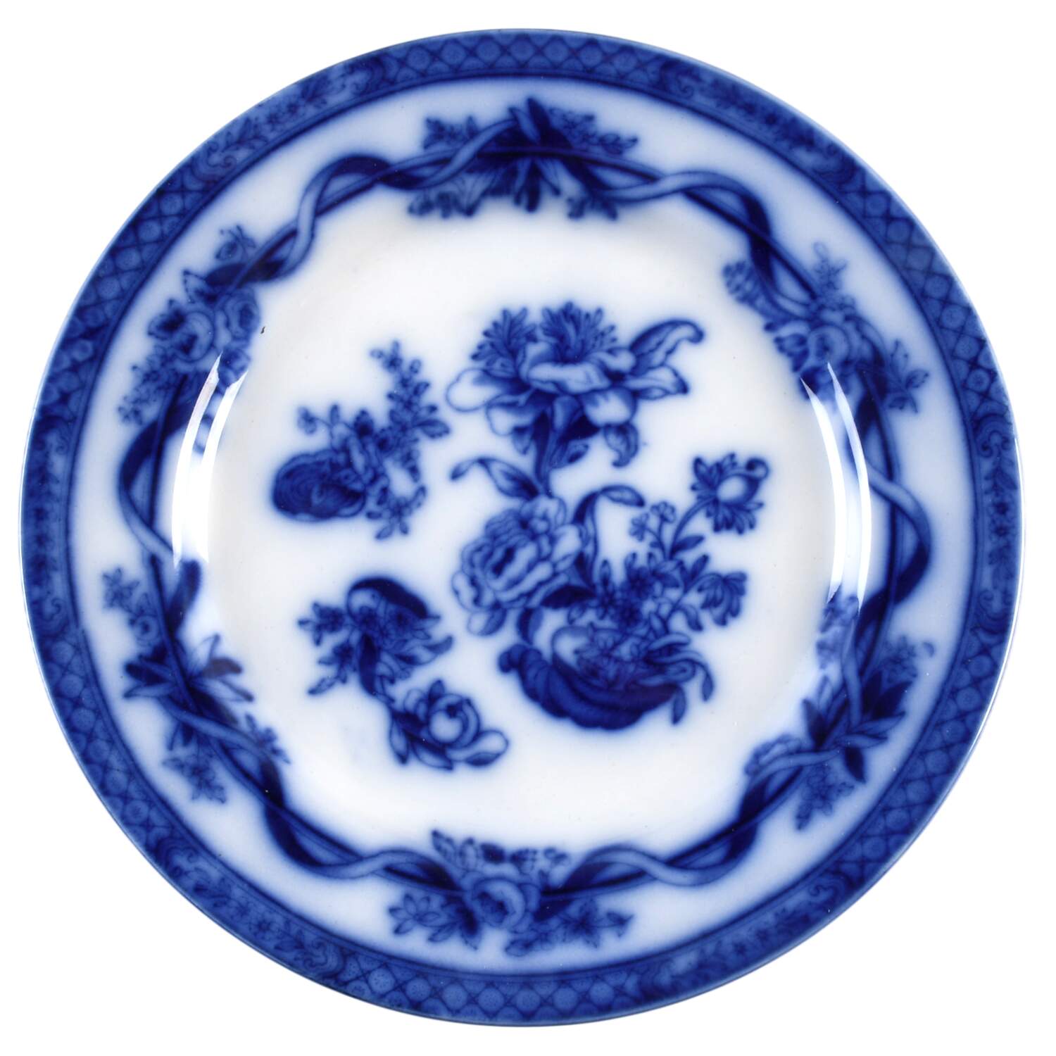 Tokio Flow Blue (Smooth, No Trim) Salad/Dessert Plate by Johnson Brothers-1
