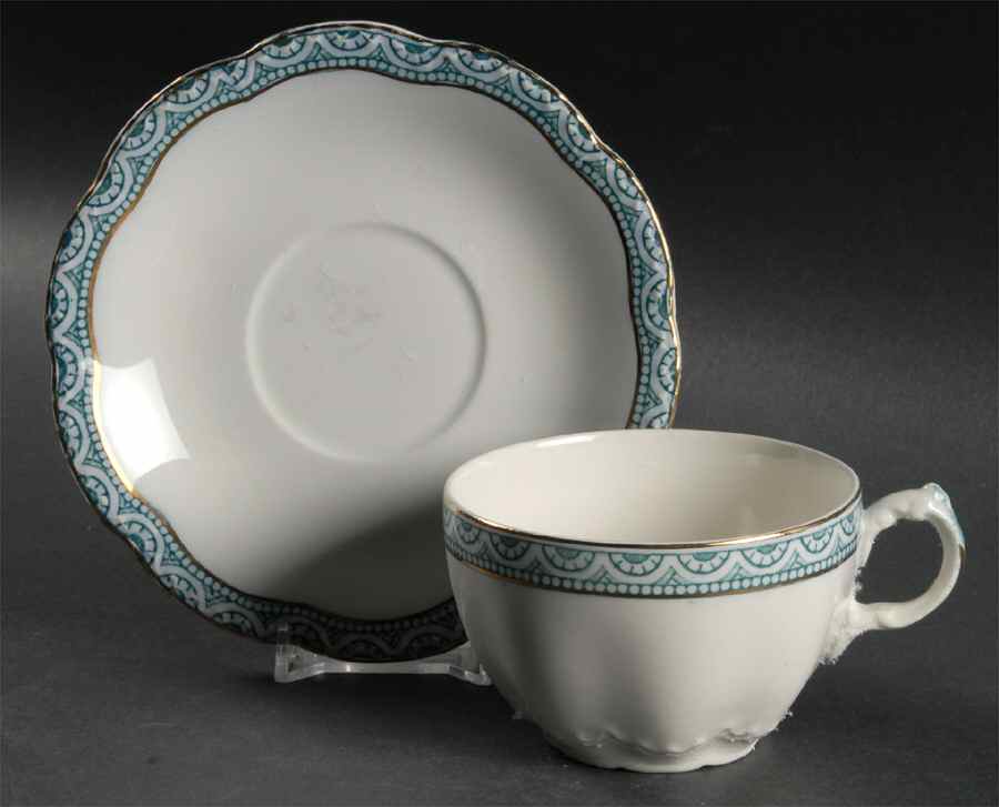 Touraine Flat Cup & Saucer Set by Johnson Brothers-1