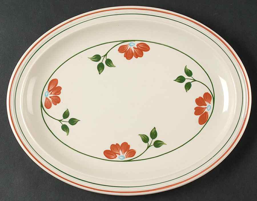 Tracy 12" Oval Serving Platter by Johnson Brothers-1