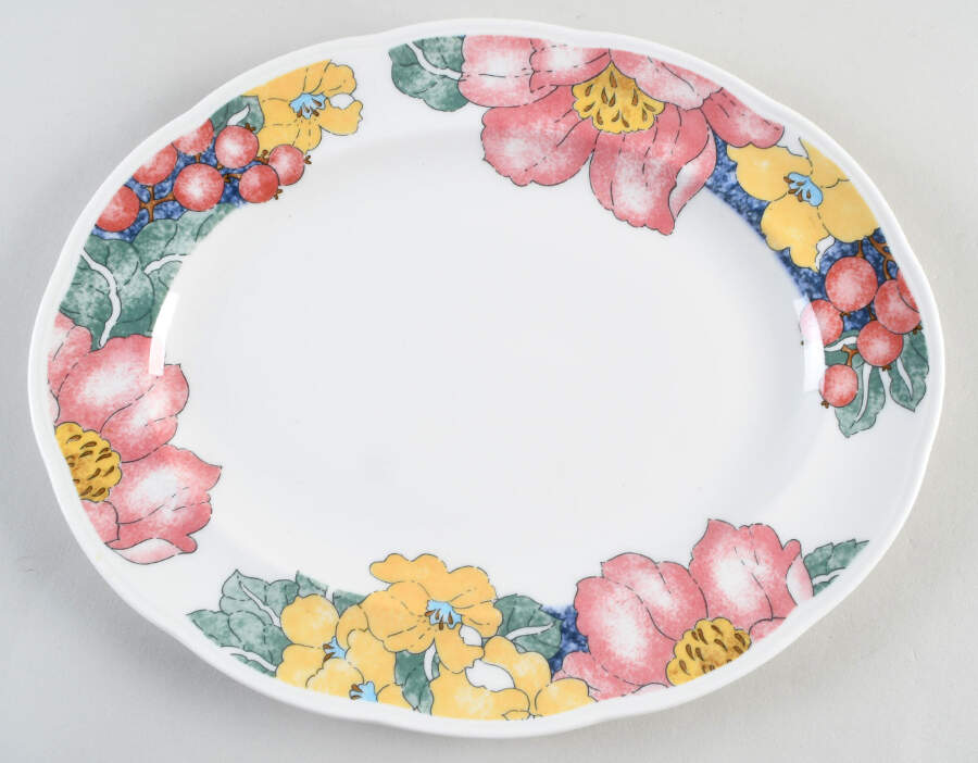 Tropicanna 14" Oval Serving Platter by Johnson Brothers-1