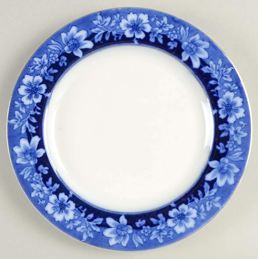 Turin Blue (Flow Blue) Salad Plate by Johnson Brothers-1
