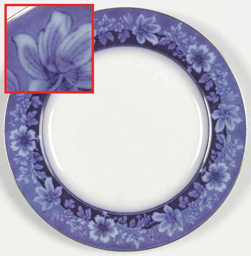 Turin Blue (Flow Blue) Dinner Plate by Johnson Brothers-1