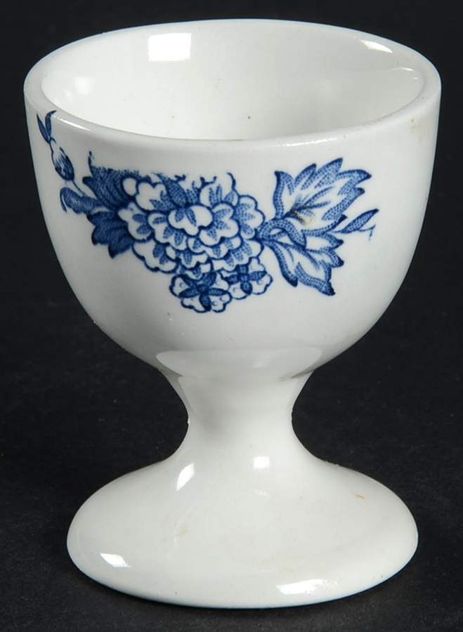 Tulip Time Blue (White Background) Single Egg Cup by Johnson Brothers-1