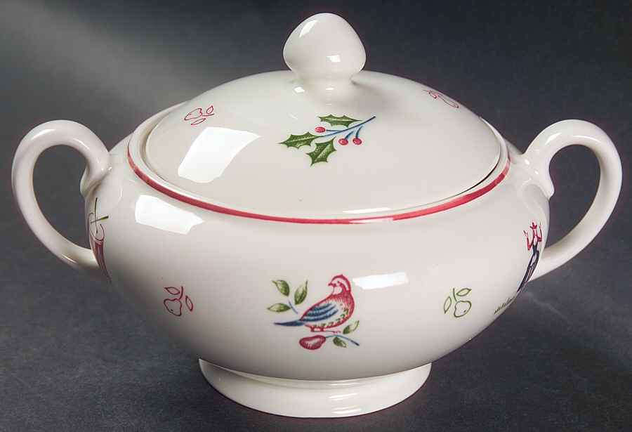 Twelve Days of Christmas Sugar Bowl & Lid by Johnson Brothers-1