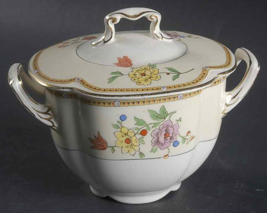 Veronese (Pareek) Sugar Bowl & Lid by Johnson Brothers-1