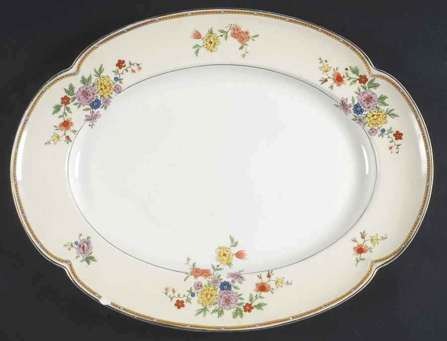 Veronese (Pareek) 16" Oval Serving Platter by Johnson Brothers-1