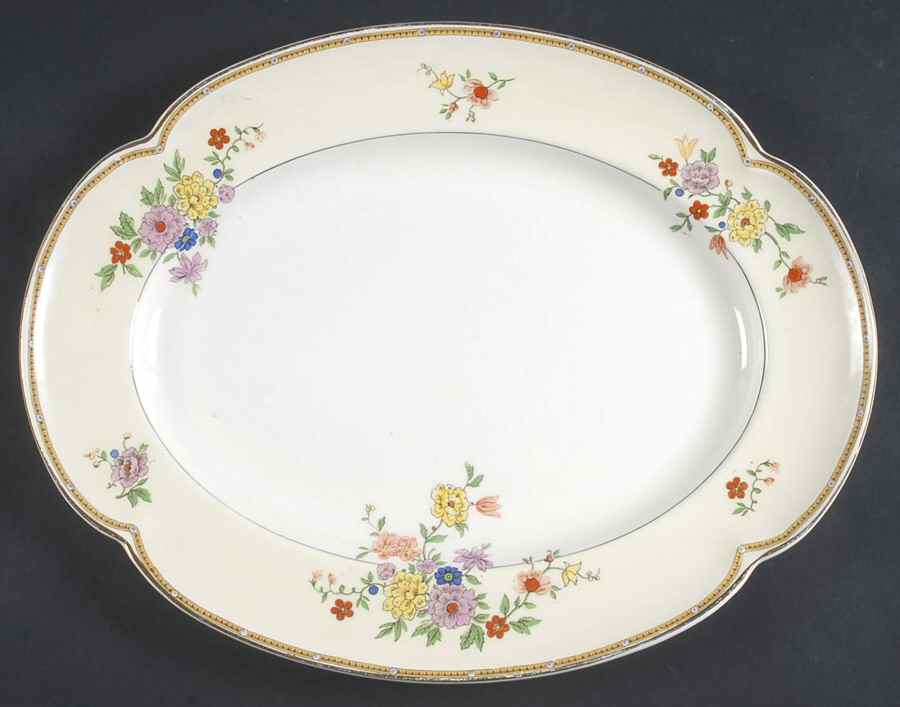 Veronese (Pareek) 14" Oval Serving Platter by Johnson Brothers-1