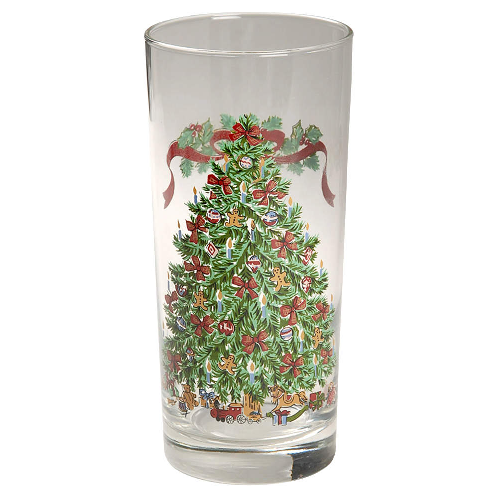 Victorian Christmas ("Made in England") 14 Oz Glassware Tumbler by Johnson Brothers-1