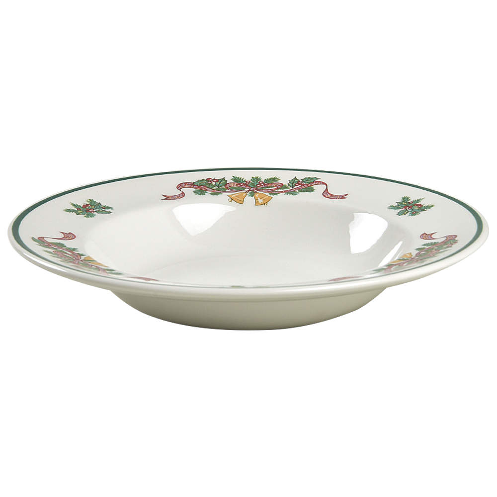Victorian Christmas ("Made in England") Rim Soup Bowl by Johnson Brothers-1