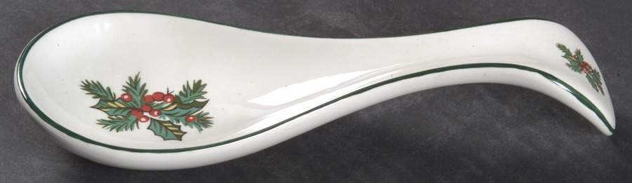 Victorian Christmas ("Made in England") Spoon Rest/Holder (Holds 1 Spoon) by Johnson Brothers-1