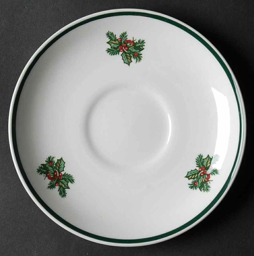 Victorian Christmas ("Made in England") Saucer by Johnson Brothers-1