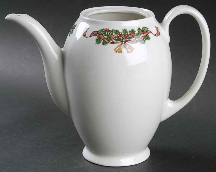 Victorian Christmas ("Made in England") Coffee Pot No Lid by Johnson Brothers-1