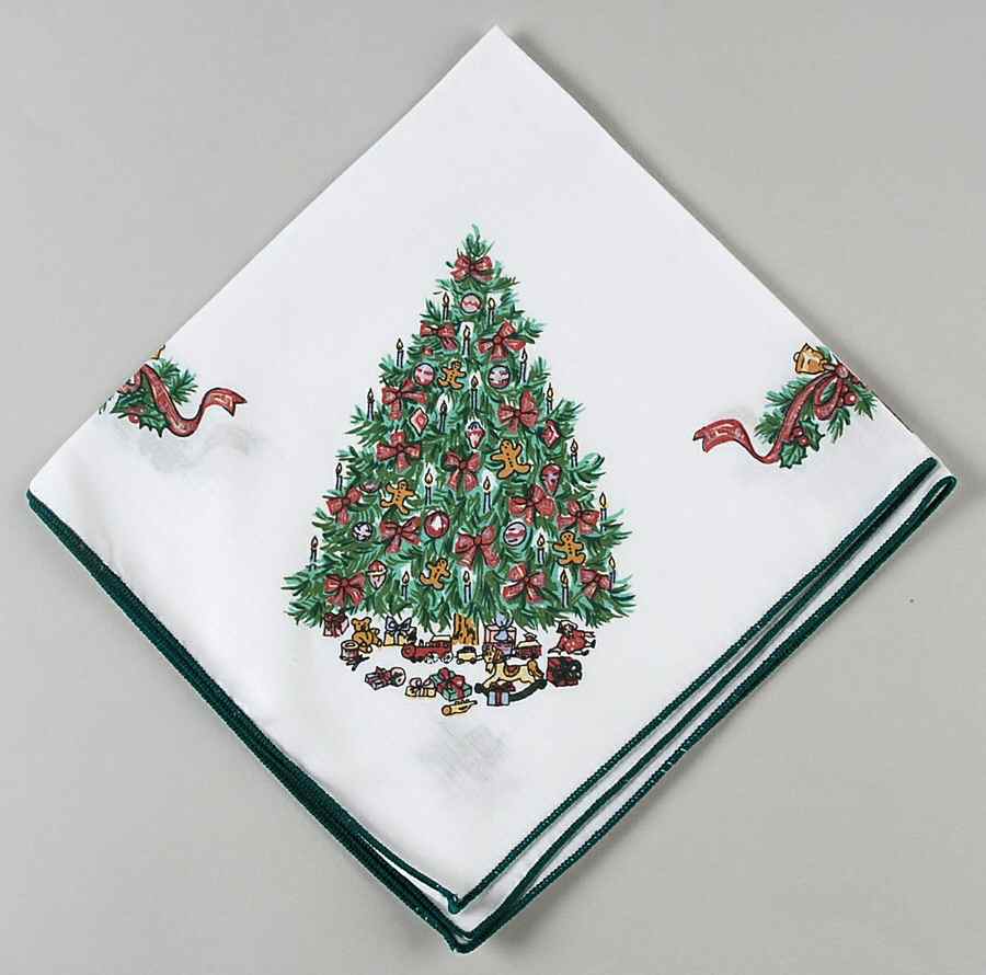 Victorian Christmas ("Made in England") Cloth Napkin by Johnson Brothers-1