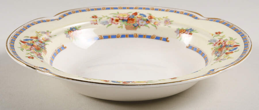 Victoria (Floral Basket) Round Butter No Lid by Johnson Brothers-1