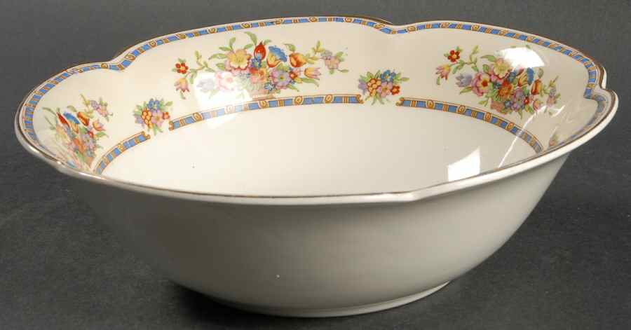 Victoria (Floral Basket) 9" Round Vegetable Bowl by Johnson Brothers-1