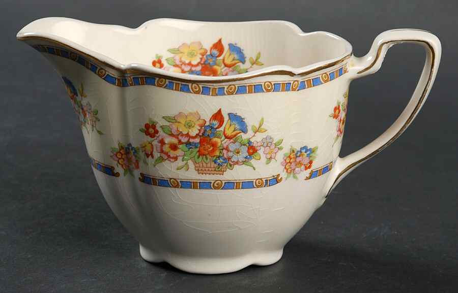 Victoria (Floral Basket) Creamer by Johnson Brothers-1