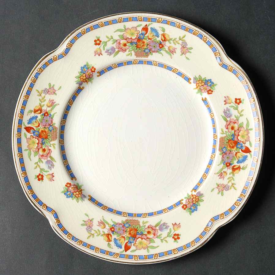 Victoria (Floral Basket) Dessert/Pie Plate by Johnson Brothers-1