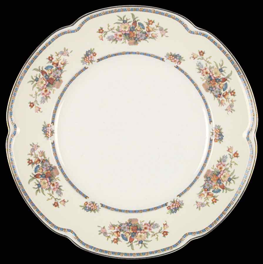 Victoria (Floral Basket) Dinner Plate by Johnson Brothers-1