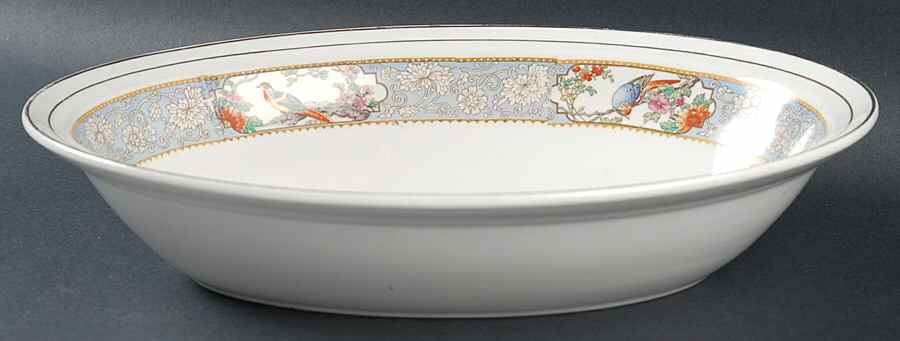 The Vigo (Smooth) 10" Oval Vegetable Bowl by Johnson Brothers-1
