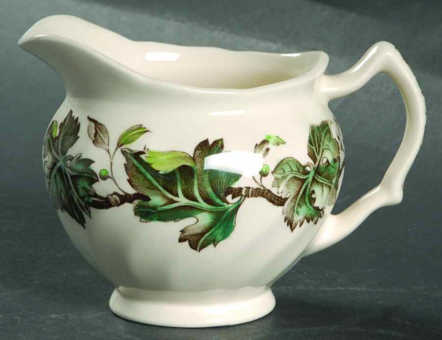 Vintage Cream (Green Ivy & Berries) Creamer by Johnson Brothers-1