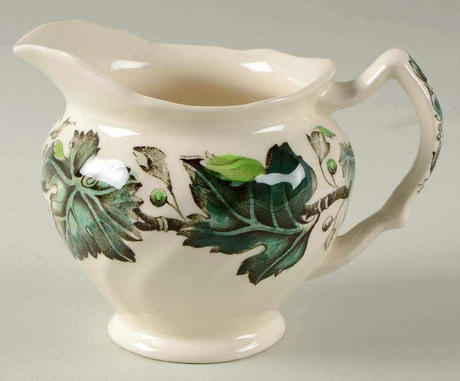 Vintage Cream (Green Ivy & Berries) Mini Creamer by Johnson Brothers-1