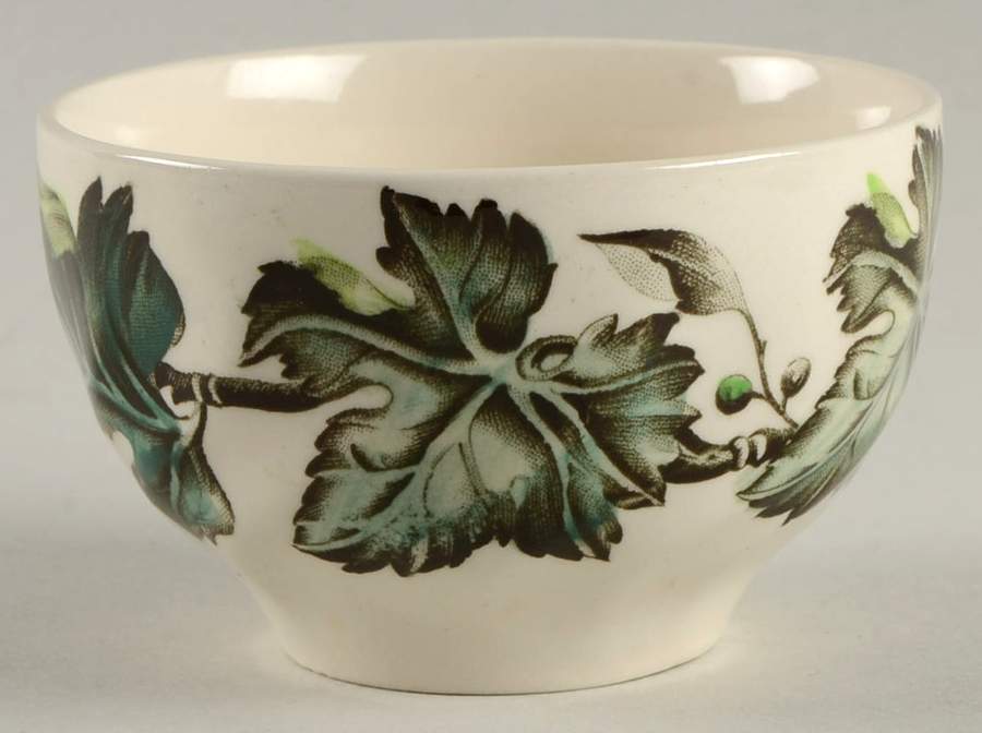 Vintage Cream (Green Ivy & Berries) Mini Open Sugar Bowl by Johnson Brothers-1