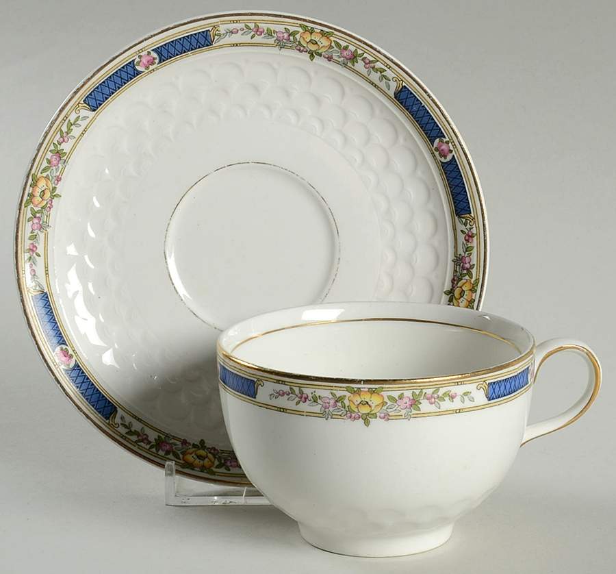 Vincent Footed Cup & Saucer Set by Johnson Brothers-1