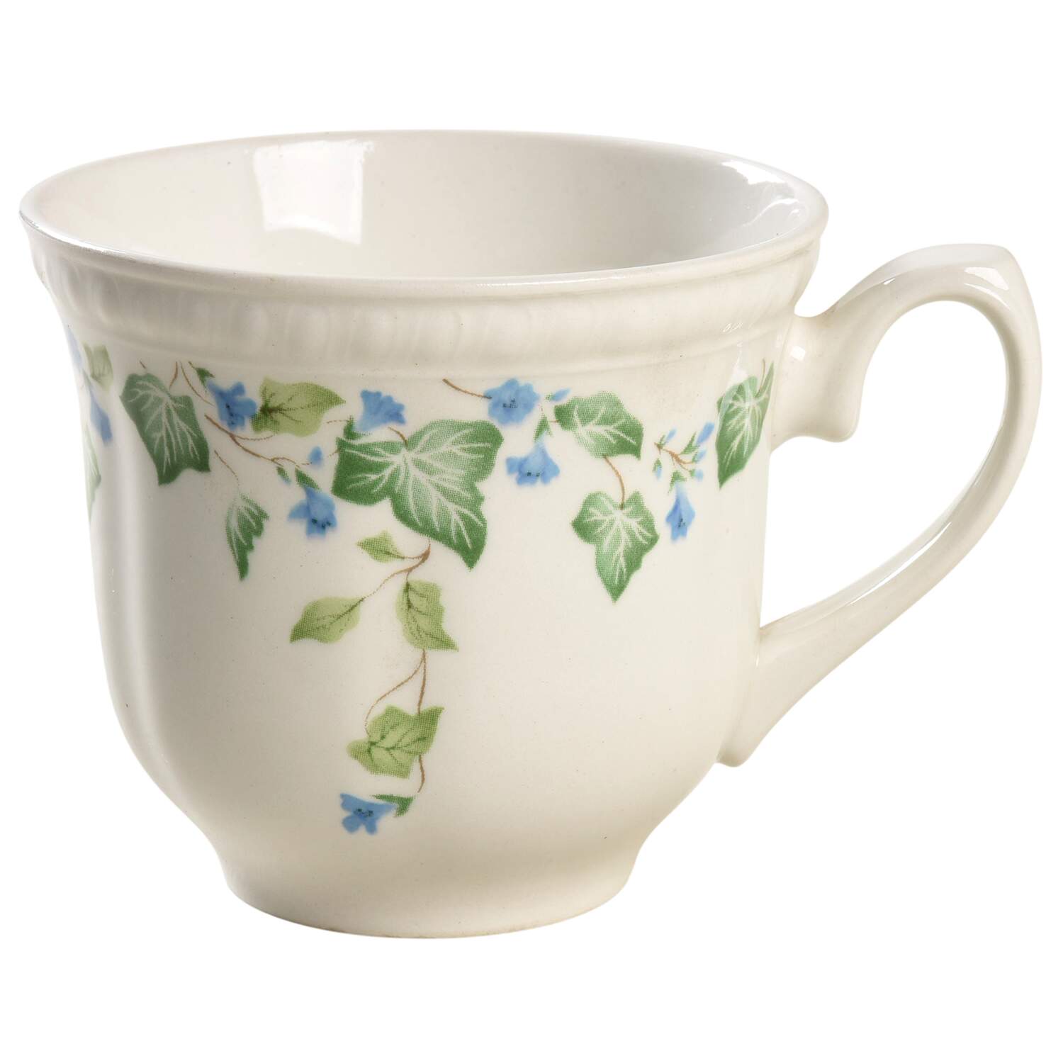 Vintage (Newer, Green Ivy, Blue Flowers) Oversized Cup by Johnson Brothers-1