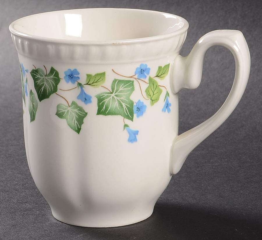 Vintage (Newer, Green Ivy, Blue Flowers) Mug by Johnson Brothers-1