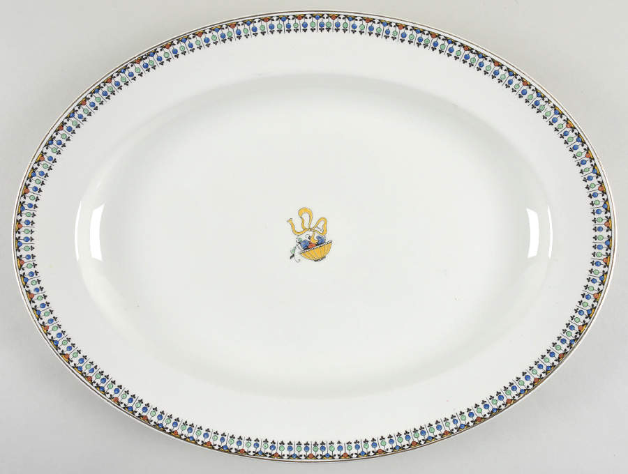 Vogue (Basket Center) 16" Oval Serving Platter by Johnson Brothers-1