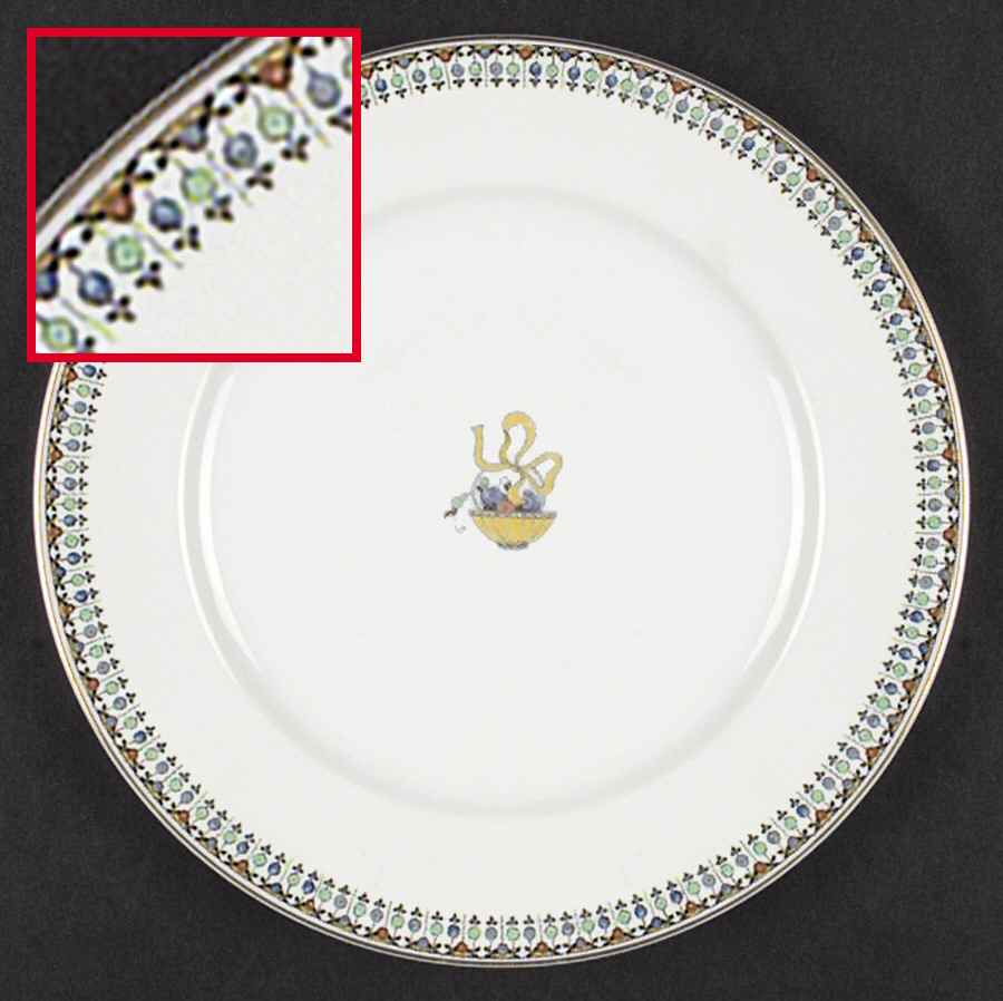 Vogue (Basket Center) Dinner Plate by Johnson Brothers-1