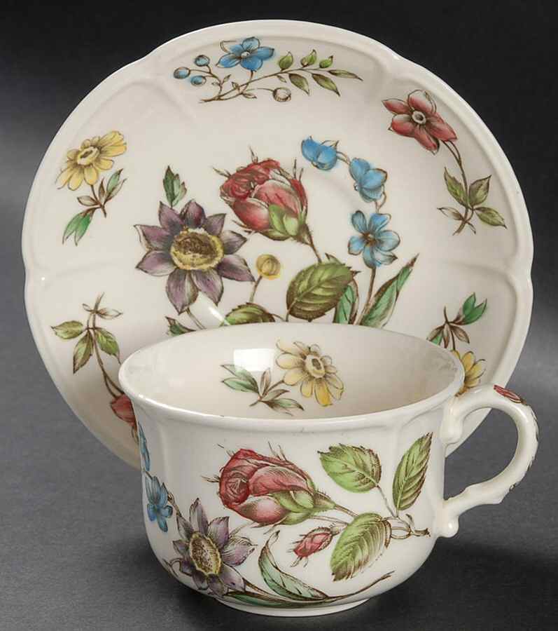 Wakefield Flat Cup & Saucer Set by Johnson Brothers-1