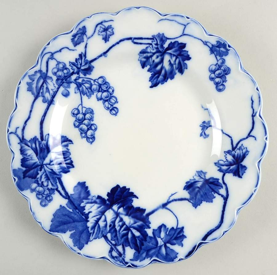 Warwick (Flow Blue) Dinner Plate by Johnson Brothers-1
