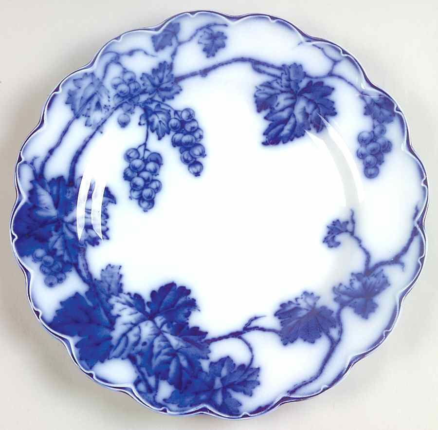Warwick (Flow Blue) Salad Plate by Johnson Brothers-1