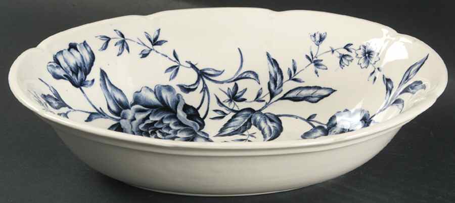 Warwick Blue 9" Oval Vegetable Bowl by Johnson Brothers-1