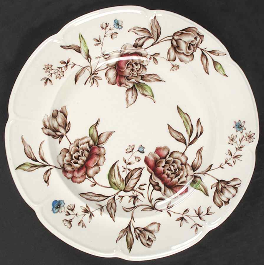 Warwick Brown Multicolor Dinner Plate by Johnson Brothers-1